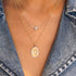 Diamond Horseshoe Tag Pendant - 2
